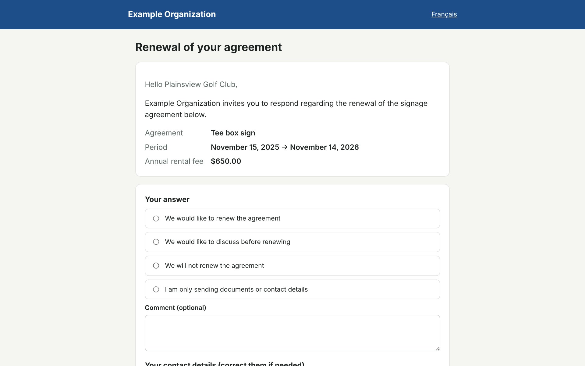 Partner portal