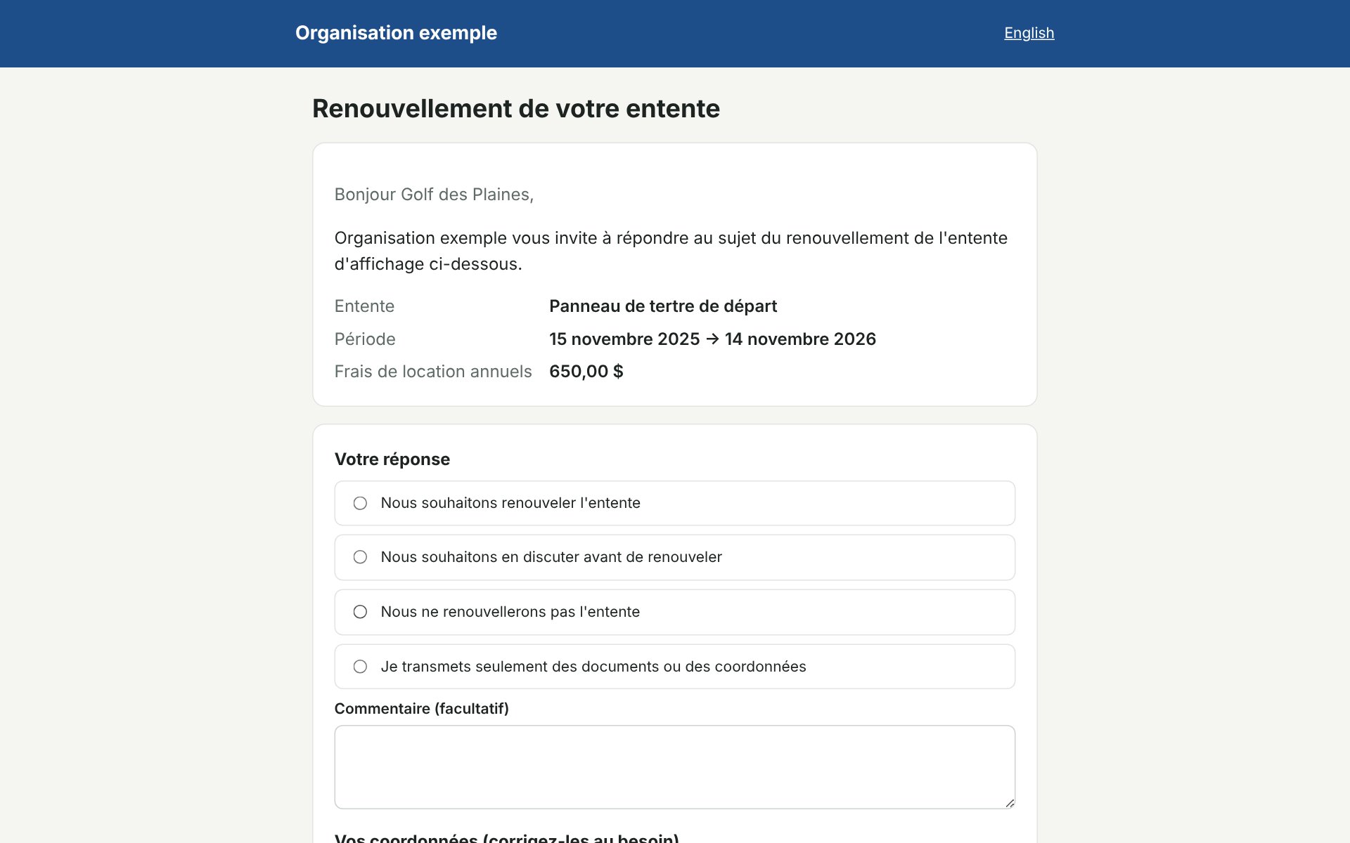 Portail partenaire